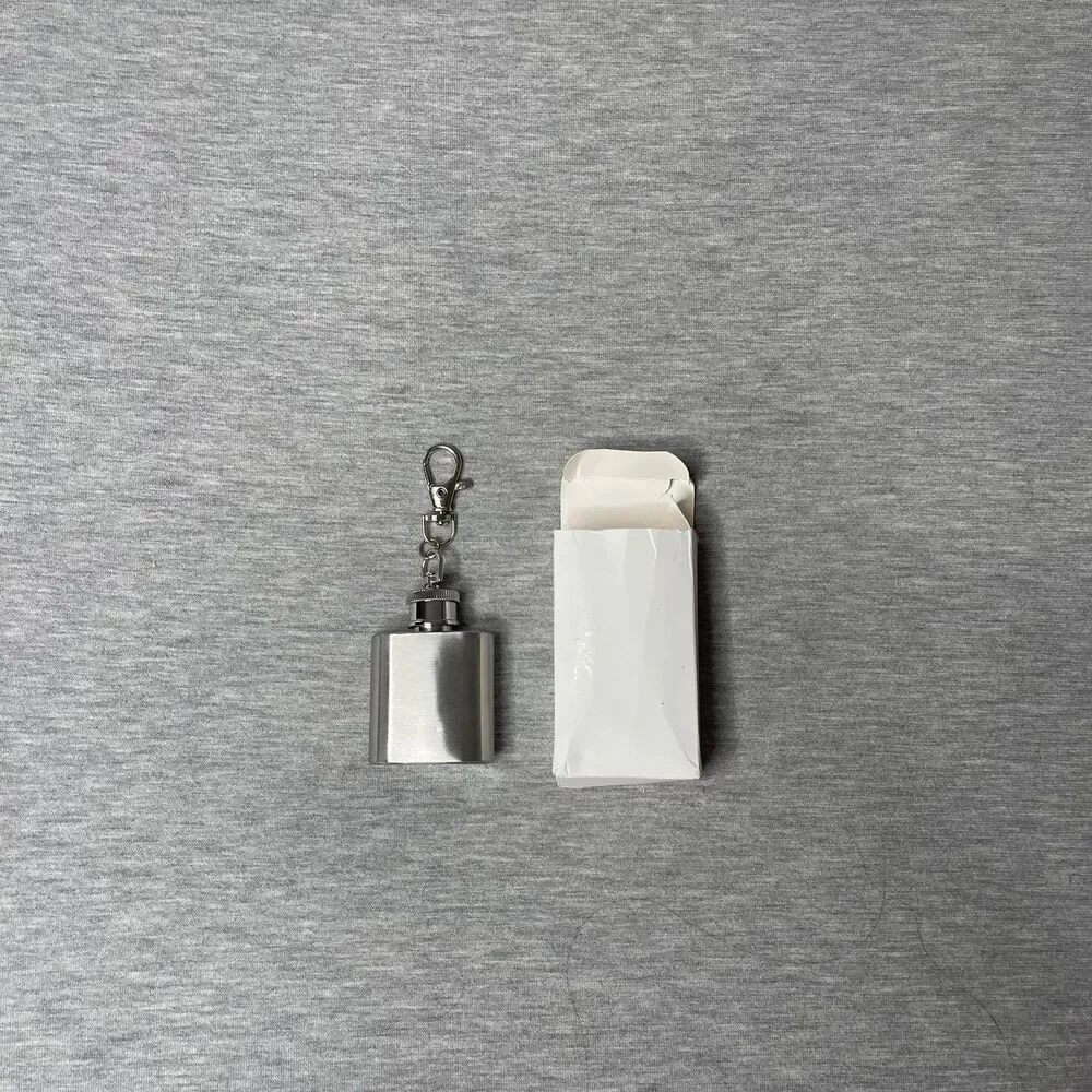 SHEIN 1 Oz Keychain Stainless Steel Flask Bottle